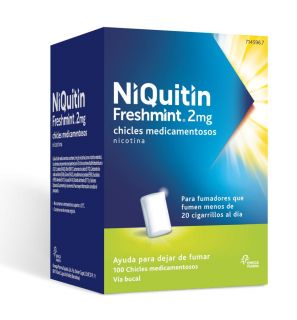 NIQUITIN MINT 2 mg 100 CHICLES MEDICAMENTOSOS