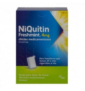 NIQUITIN MINT 4 mg 100 CHICLES MEDICAMENTOSOS