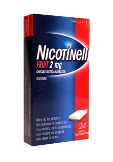 NICOTINELL FRUIT 2 mg 24 CHICLES MEDICAMENTOSOS