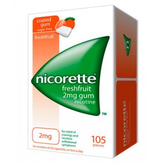 NICORETTE FRESHFRUIT ELAM PHARMA 2 mg 105 CHICLES MEDICAMENTOSOS