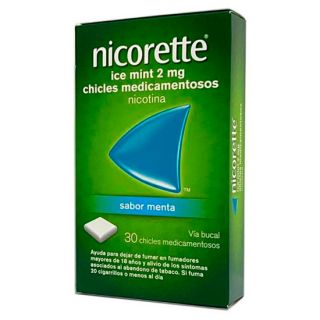 NICORETTE ICE MINT ELAM PHARMA 2 mg 30 CHICLES MEDICAMENTOSOS