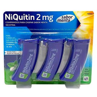 NIQUITIN 2 mg 60 COMPRIMIDOS PARA CHUPAR (SABOR MENTA)