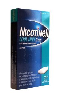 NICOTINELL COOL MINT 2 mg 24 CHICLES MEDICAMENTOSOS