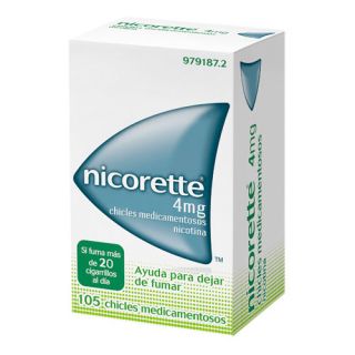 NICORETTE 4 mg 105 CHICLES MEDICAMENTOSOS