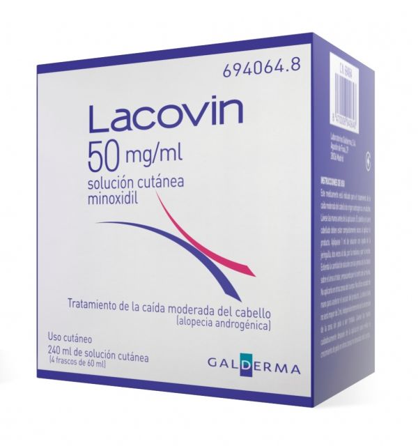 Lacovin 50 mg/ml Solución Cutánea 240 ml